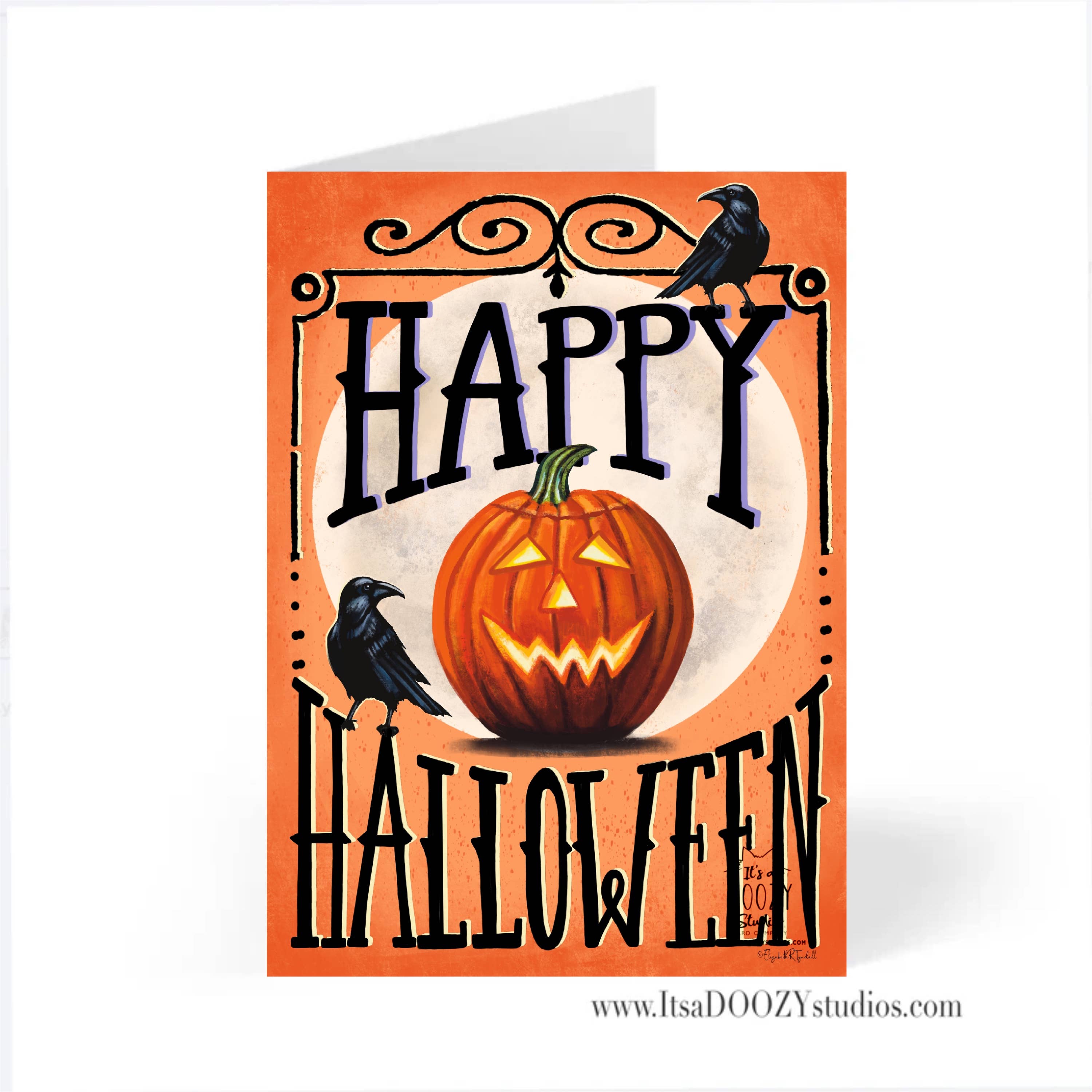 It’s a Doozy Studios - Wholesale Halloween Card - Happy Halloween - Halloween Card With Matching Envelope 1