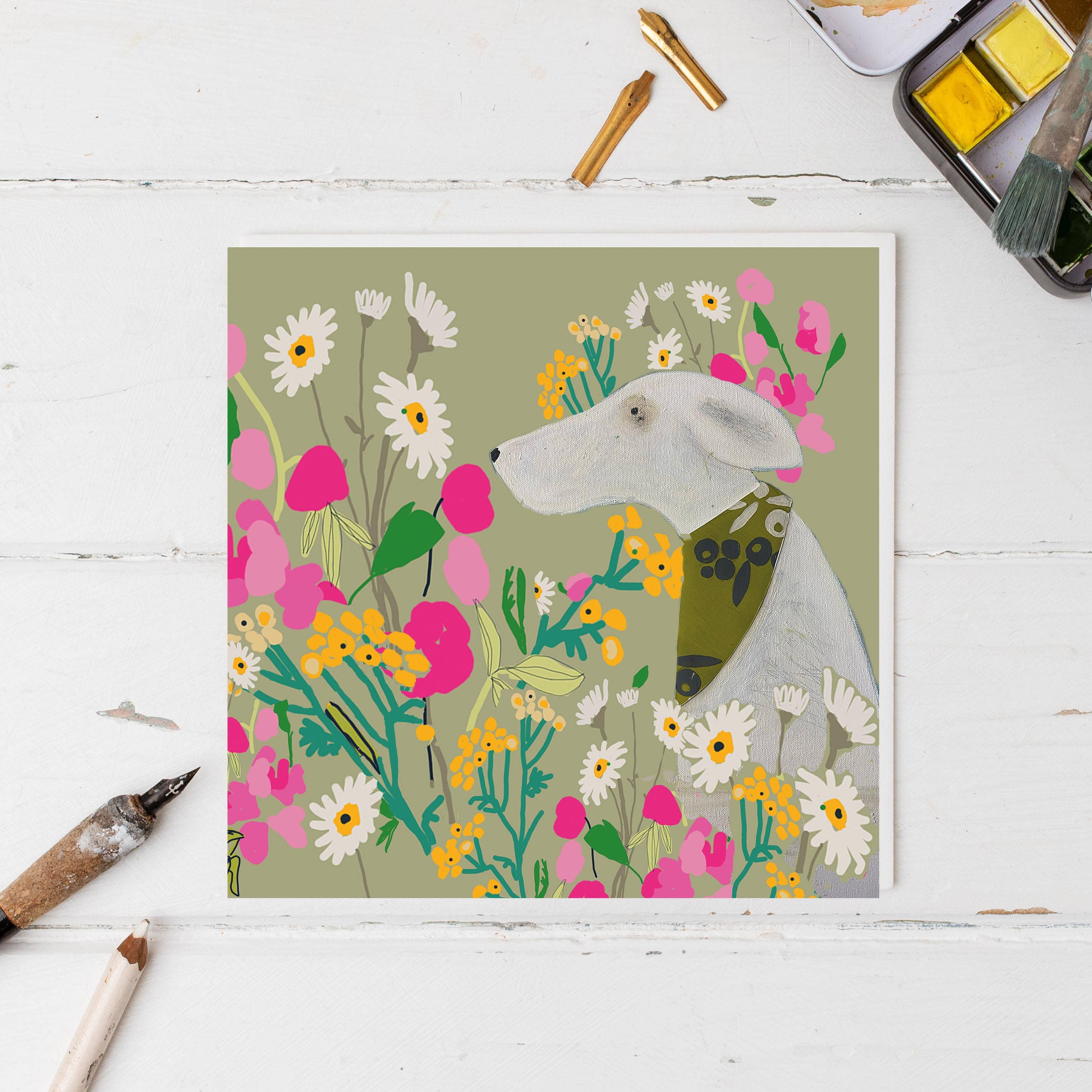 Print Circus – wholesale Everyday greeting card – BE01 Bella's Blooms card1