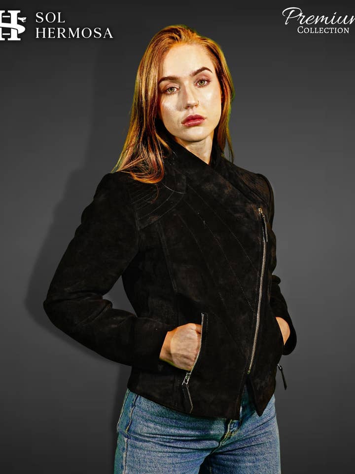 Sol Hermosa – Casaco de couro - Mulher por atacado – Casaco Pele Real Mulher Metis1