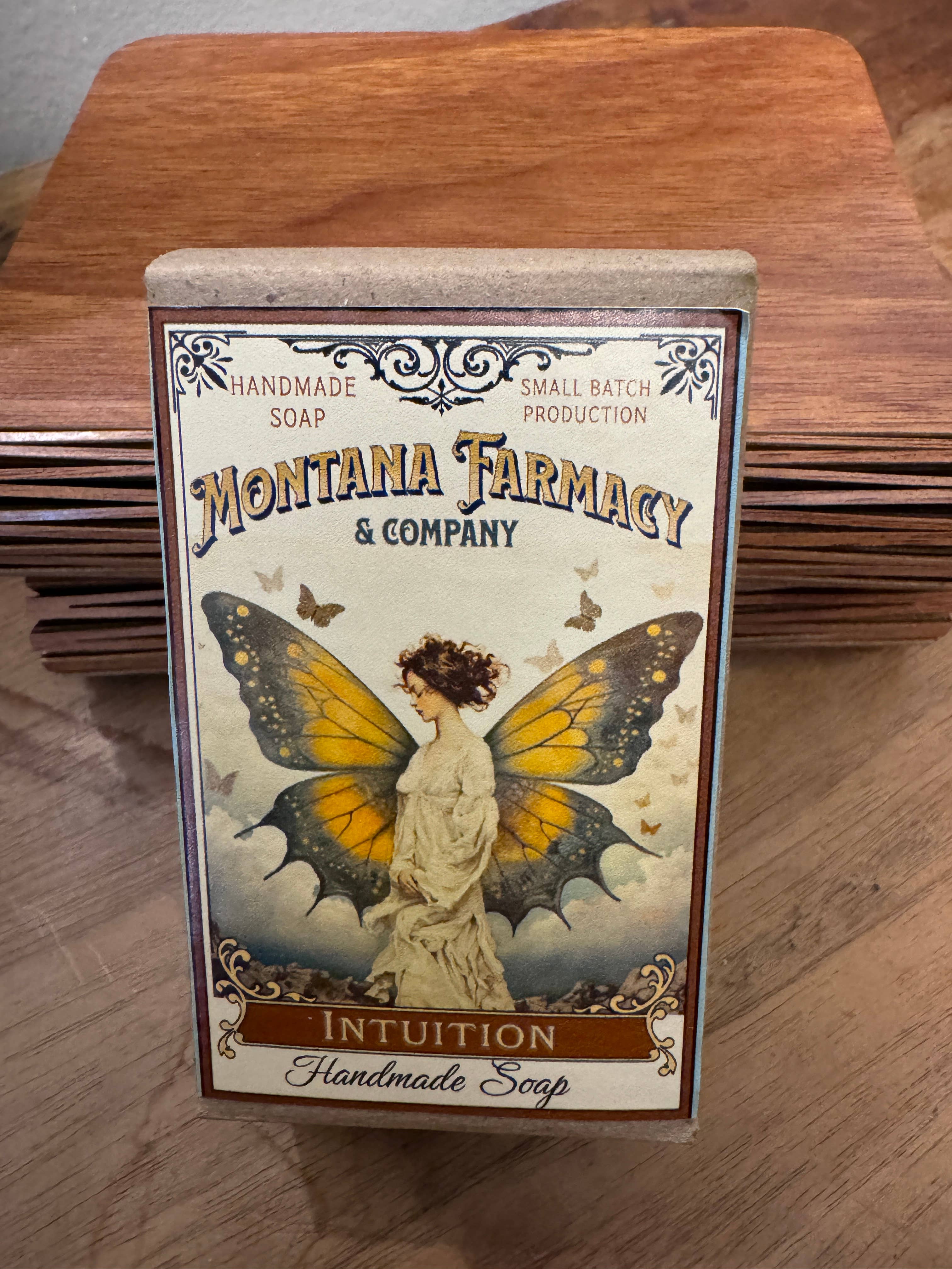Montana Farmacy - Vendita all'ingrosso Saponette - Sapone fatto a mano a farfalla Vintage Nouveau Mint INTUITION3