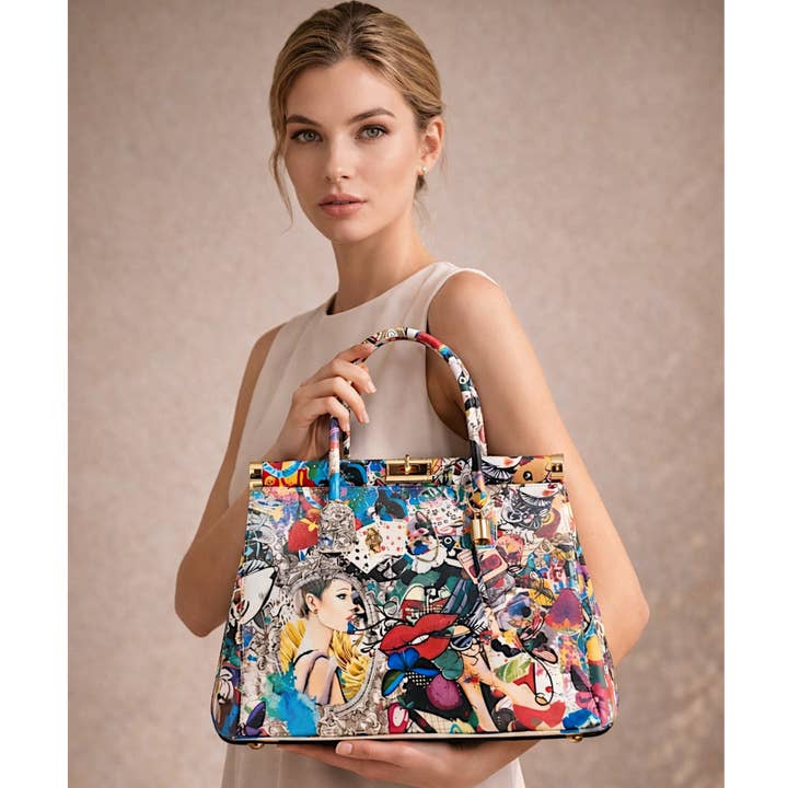 Ledertasche DALI - Hergestellt in Italien für den Großhandel von ZEEN