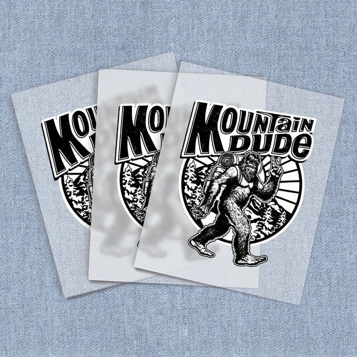 Mountain Dude, Transferts Thermiques DTF pour la vente par Iron It