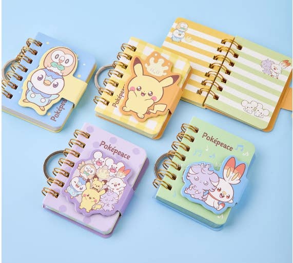 K-Wonderland – Engroshandel Notesbog – Pokémon Poképeace Mini Nøglering Notesbog1