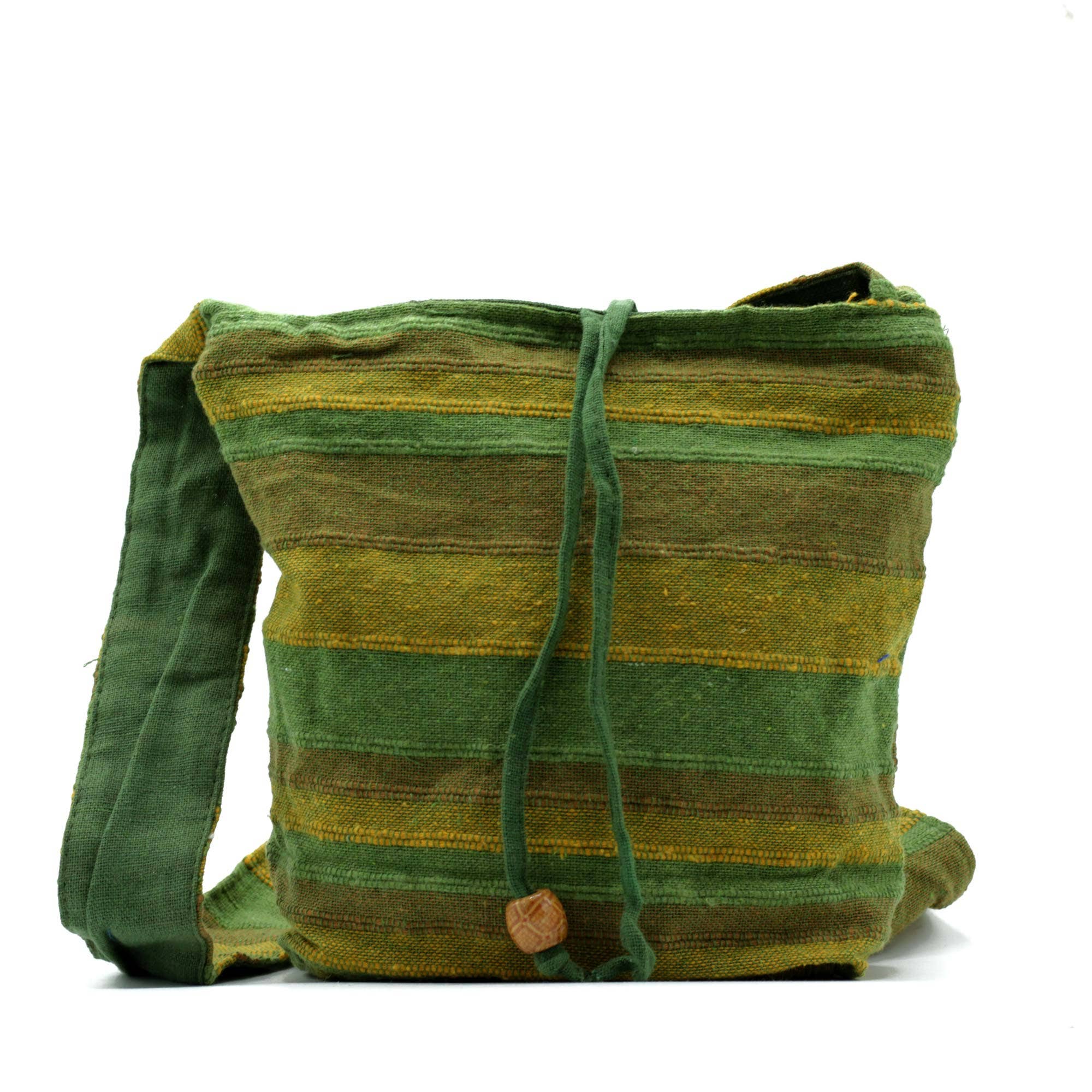 AW Artisan - Vendita all'ingrosso Borsa a tracolla - Unisex - Borsa Nepal verde estiva0
