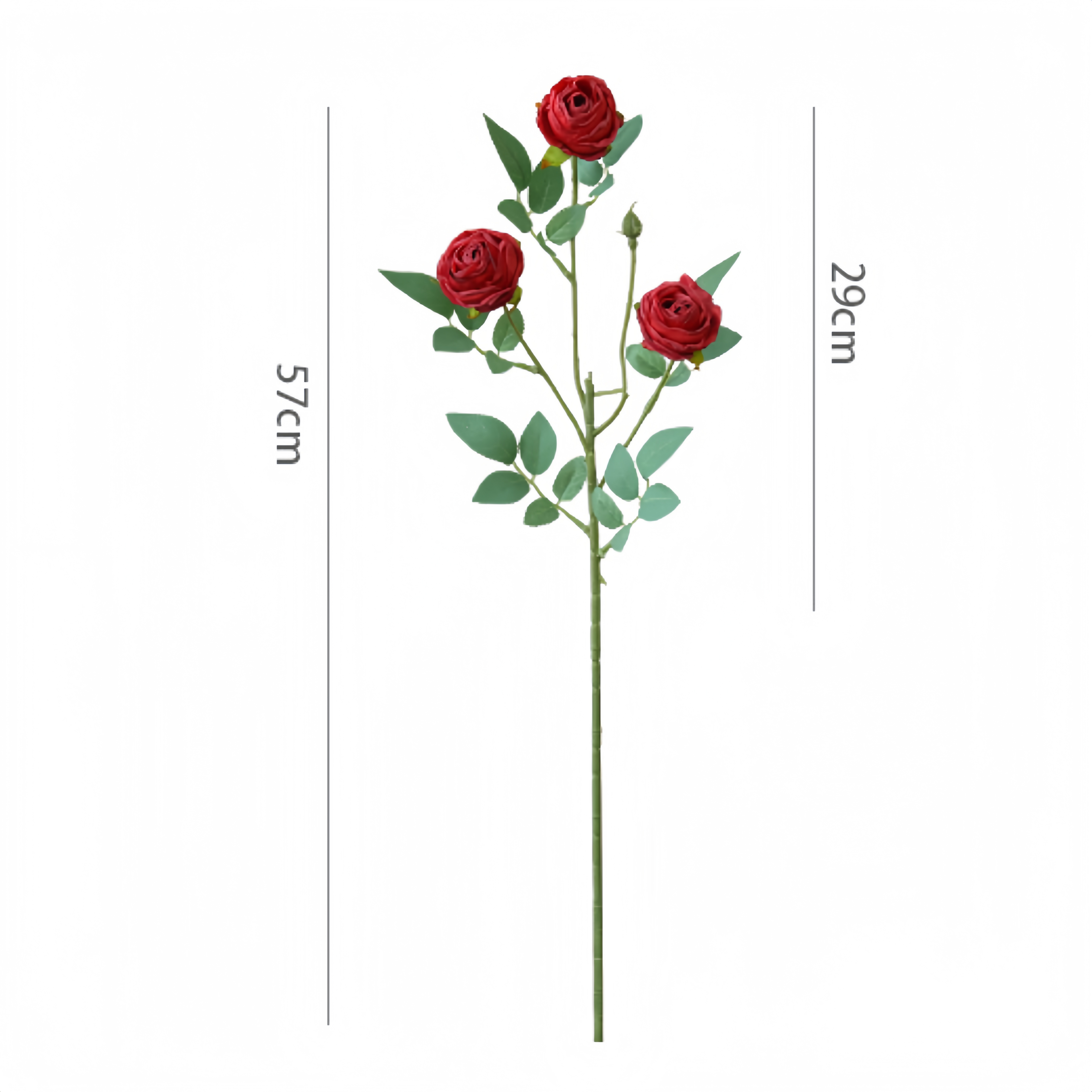 ACNITE(We cover U.S. import duties) - Wholesale Artificial Flowers - 3 heads curly rose flower Artificial rose flower for wedding2