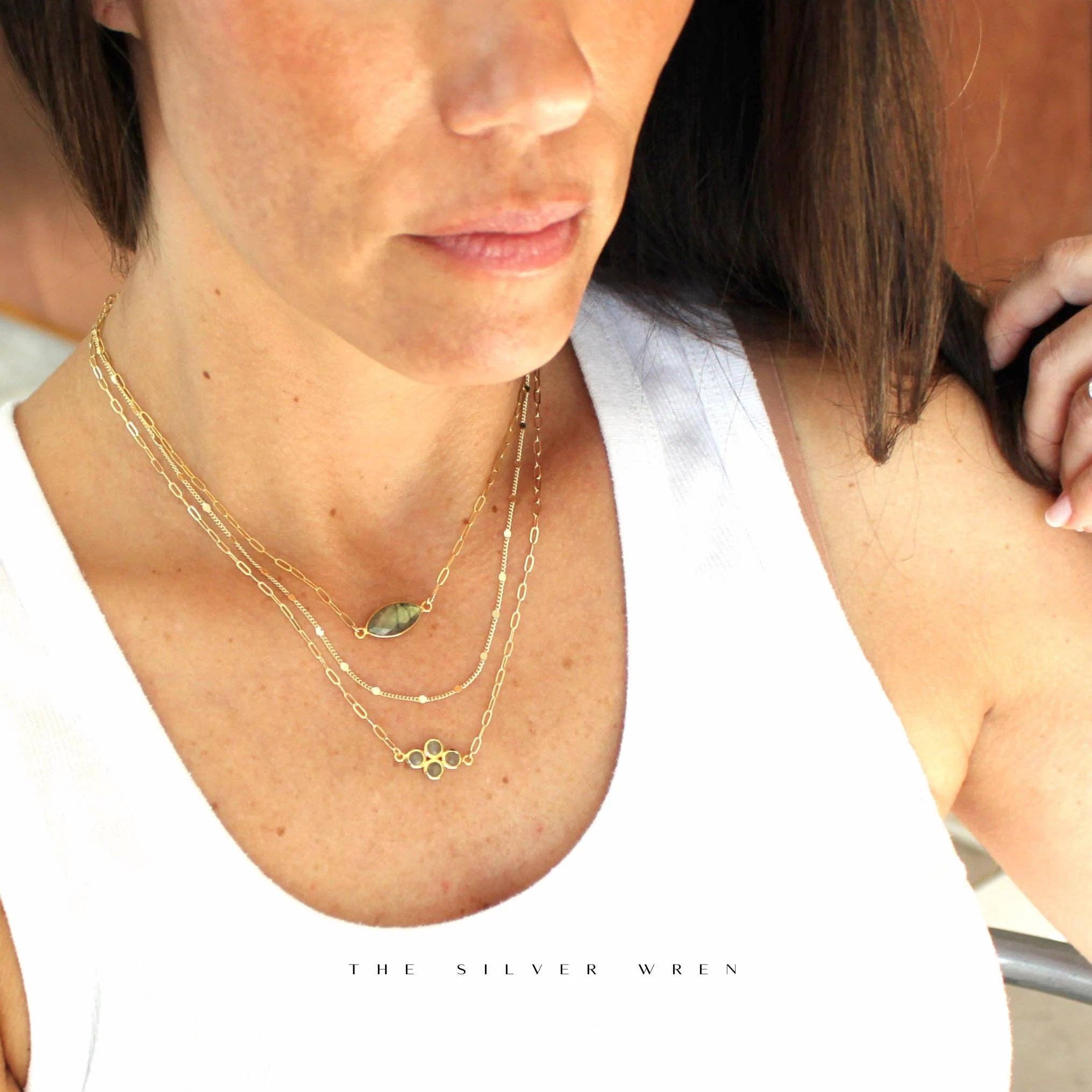 The Silver Wren - Wholesale Pendant/Charm Necklace - Lola Labradorite Necklace1