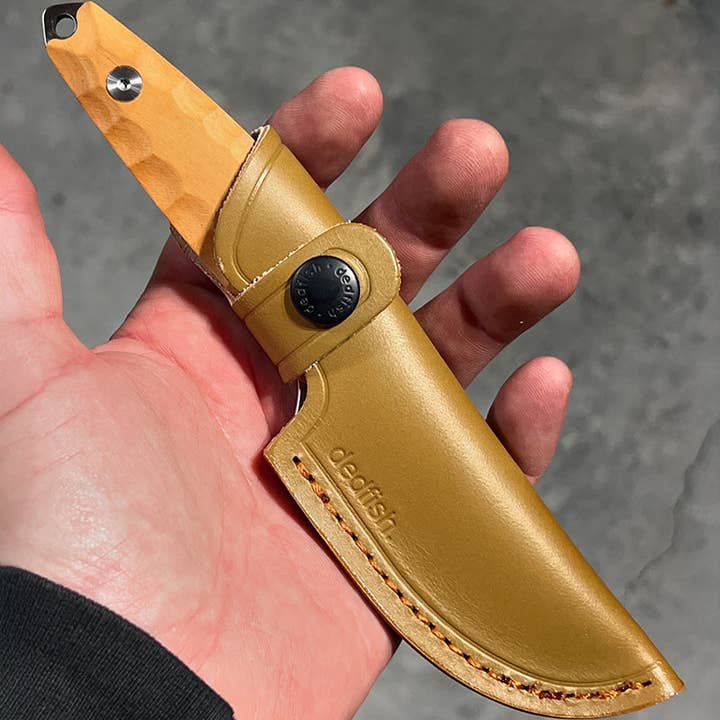 BattlBox - Wholesale Pocket Knife/Holder - Dedfish Co McCrea Stainless Steel Fixed Blade Belt Knife EDC6