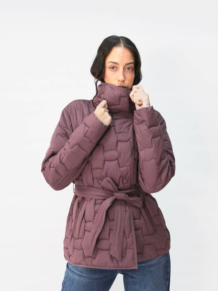 Parka SISA Paars voor wholesale door LE OPTION NORD