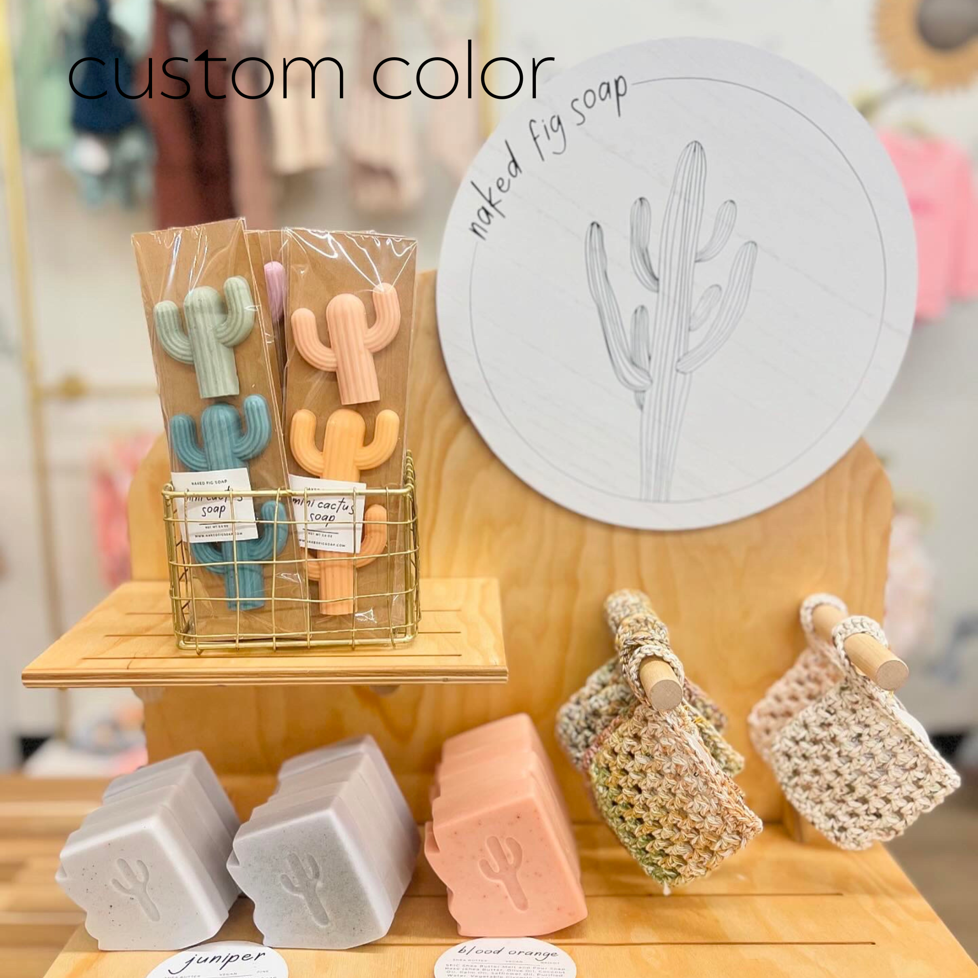 Naked Fig - Wholesale Bar Soap - Mini Cactus Soap- 3 Pack5