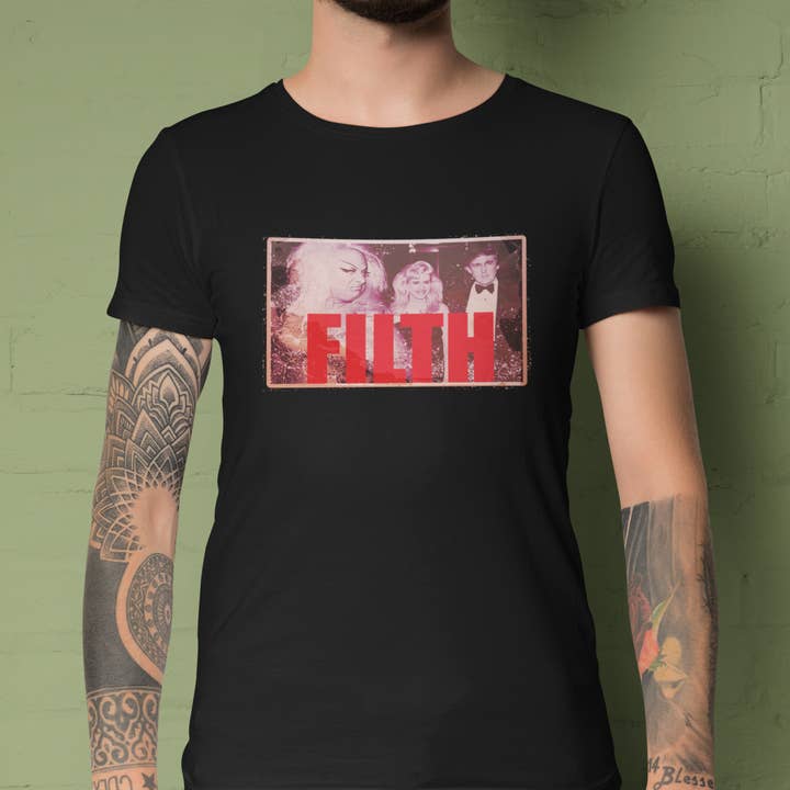 Kennidi Co. - Wholesale Screen Printed T-Shirt - Unisex - Divine Hates Trump Filth edition vintage t-shirt
