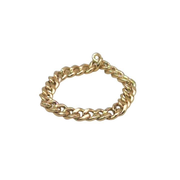 Bague empilable à chaîne cubaine pour la vente par Bozkurt Jewelry