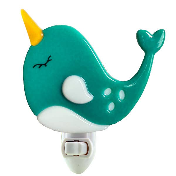 Narwhal Night Light for wholesale by the glass station
