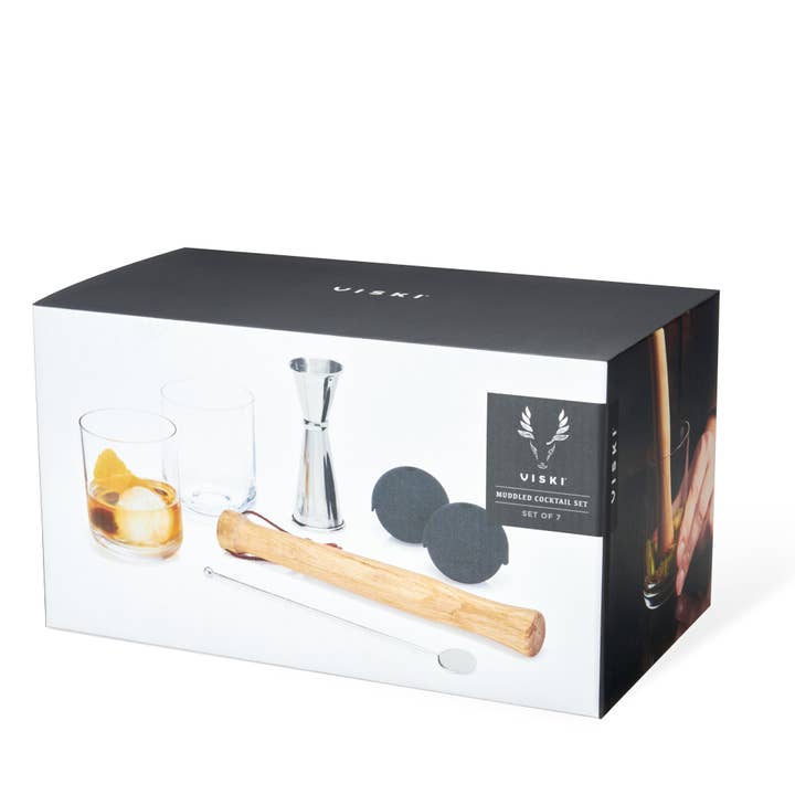 Viski - Wholesale Bar Tool - Viski Professional Cocktail Muddler Barware Set of 71