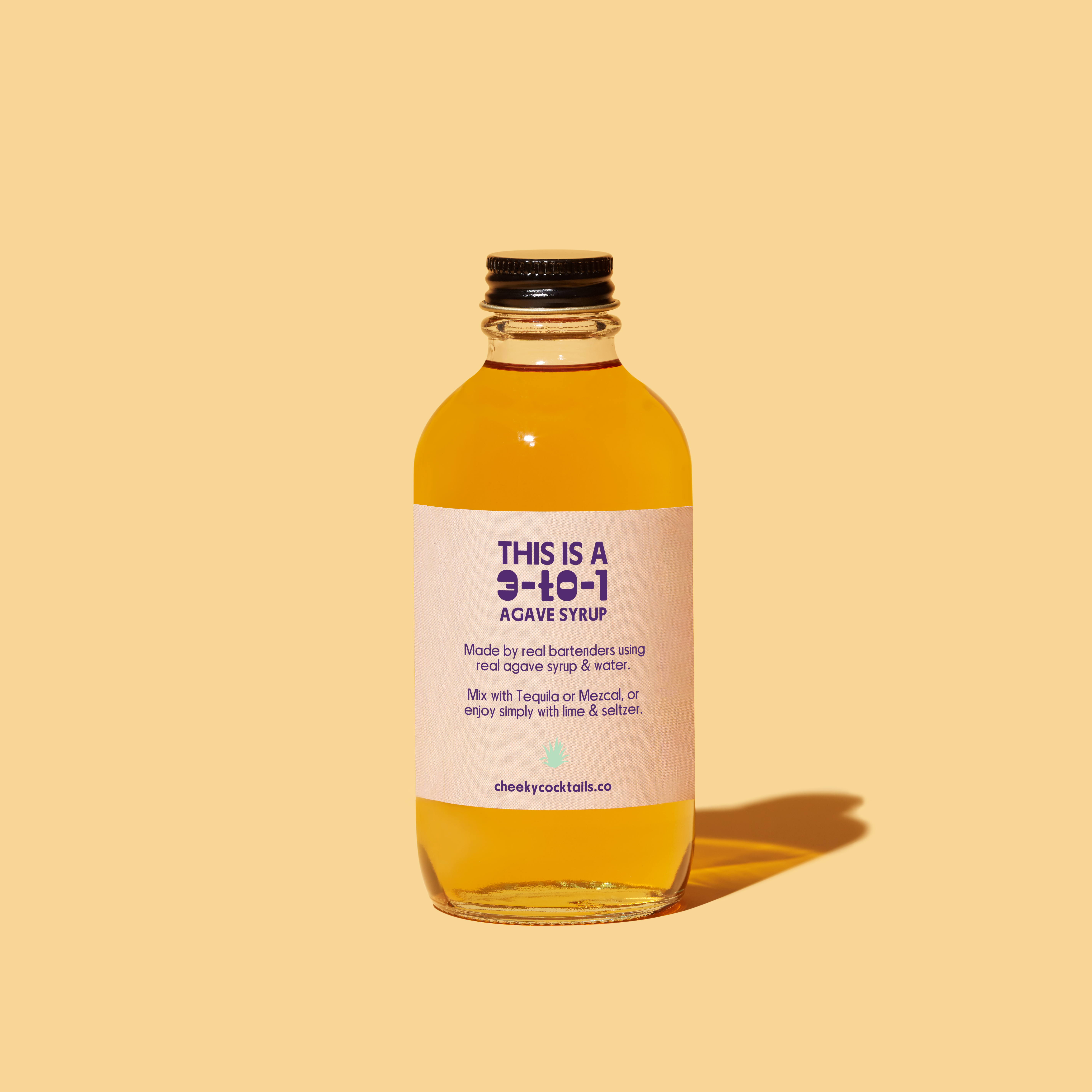 Cheeky Cocktails - Wholesale Cocktail Mix/Syrup - Agave Syrup 4oz1