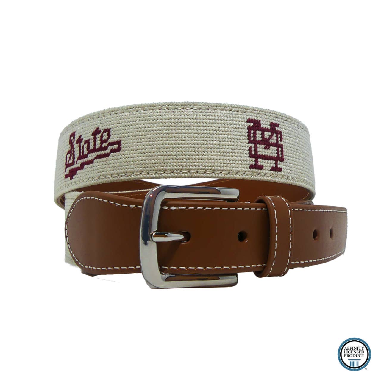 Roostas – Cinto - Unissexo por atacado – Cinto de Agulha Cinzento do Estado do Mississippi