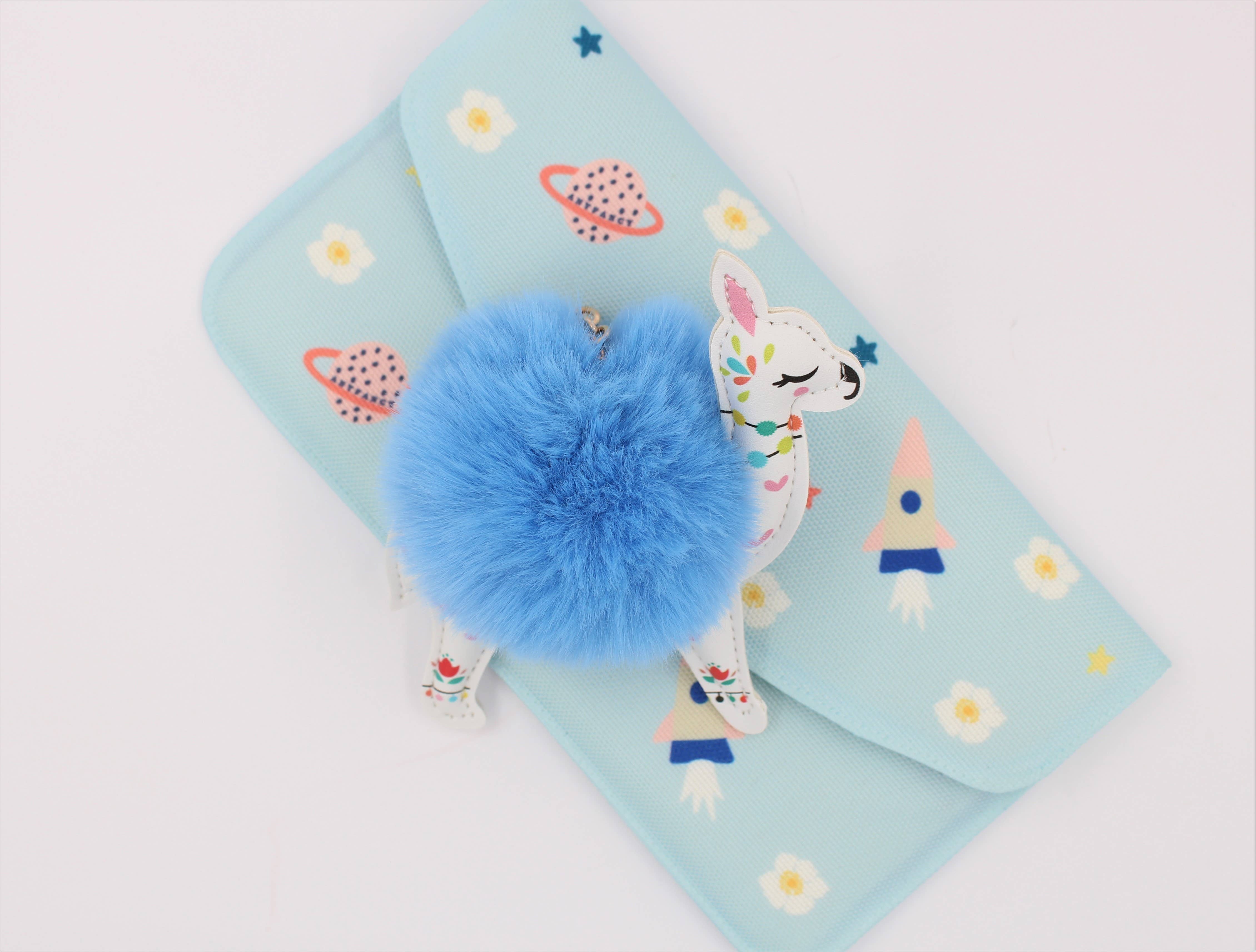 Real Sic - Wholesale Keychain - Unisex - Cute Animal Fuzzy Charm Pom Pom Keychain - Alpaca9