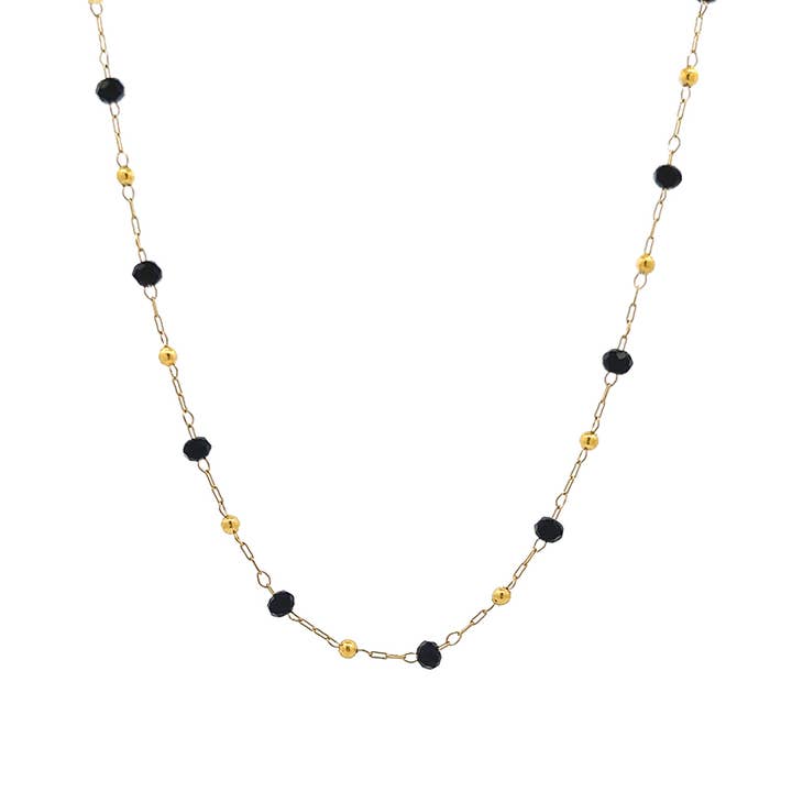 PERLEKÆDE MED KRYSTALLER 3MM - JN211128544E13 for engroshandel hos AMORINO SRL