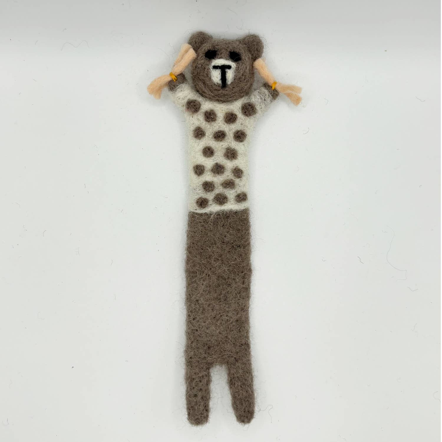 Everest Pet Supply & Gifts - Wholesale Bookmark - Spotted Brown Bear Bookmark, Needle Felted, Handmade2