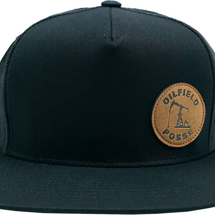 East Texas Sales & Service - Wholesale Trucker Hat - Unisex - Oilfield Cap - Leather Patch - Oilfield Posse
