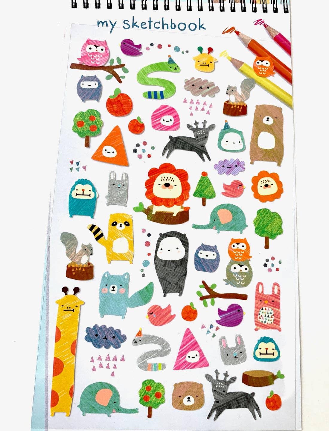 BCmini - Wholesale Sticker - 40450 Animal Sketchbook Stickers0