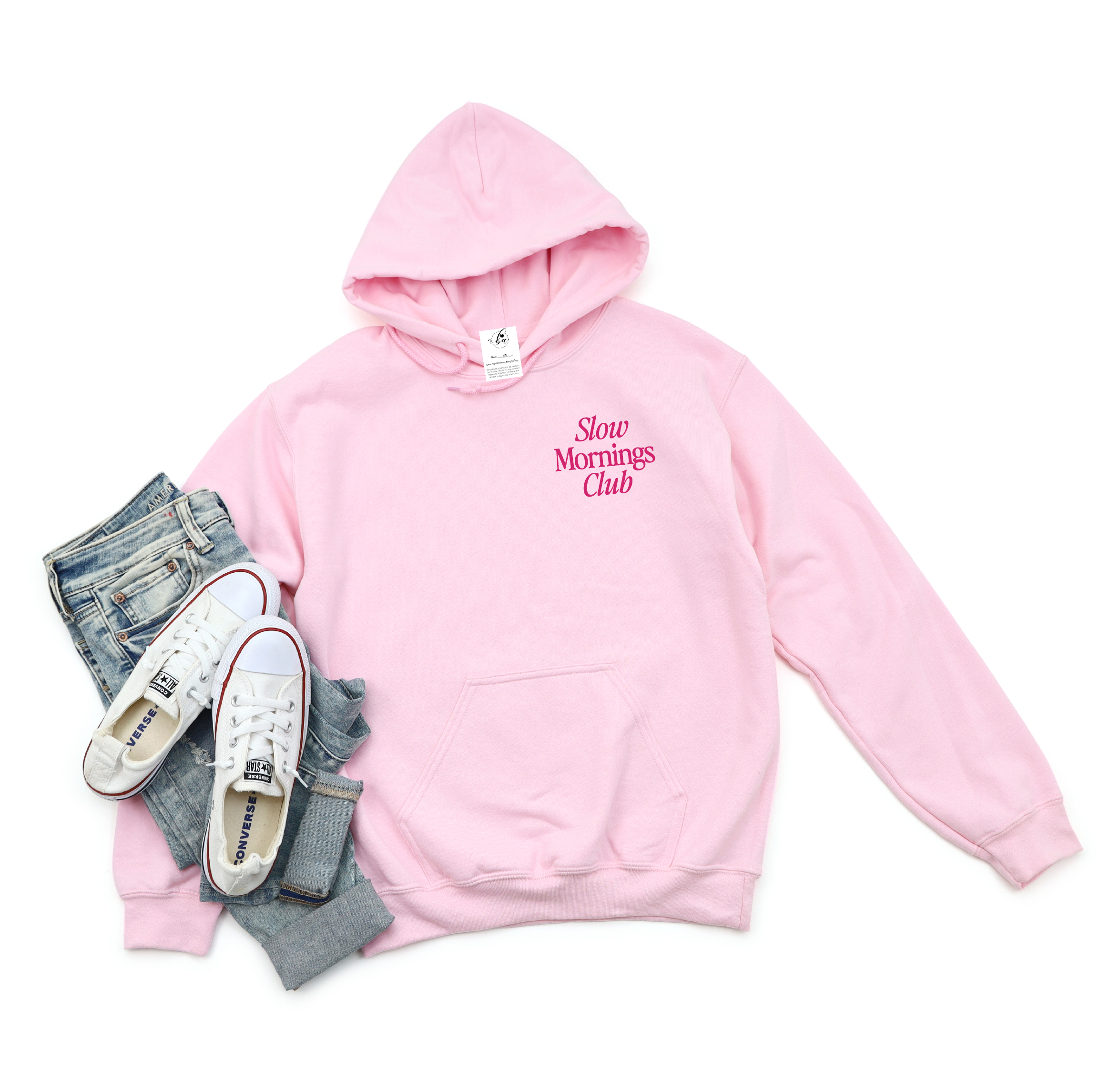 Blonde Ambition Apparel & Designs - Venta al por mayor Sudadera con capucha - Mujer - Sudadera con capucha bordada del Club de Mañanas Lentas4