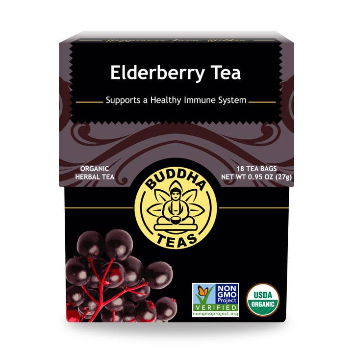 Elderberry Tea for wholesale by Buddha Teas