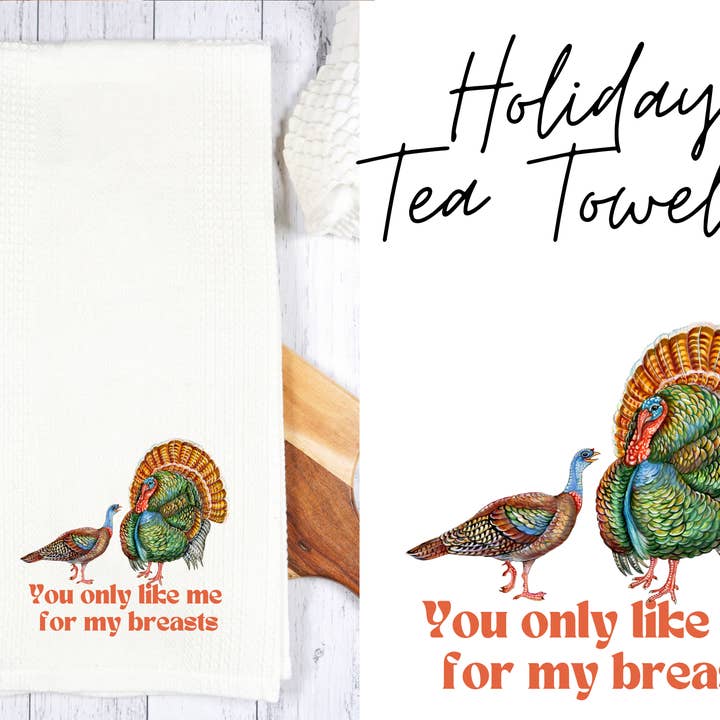 Turkey Day Tea Towels for wholesale by Swizzle Stir Stix