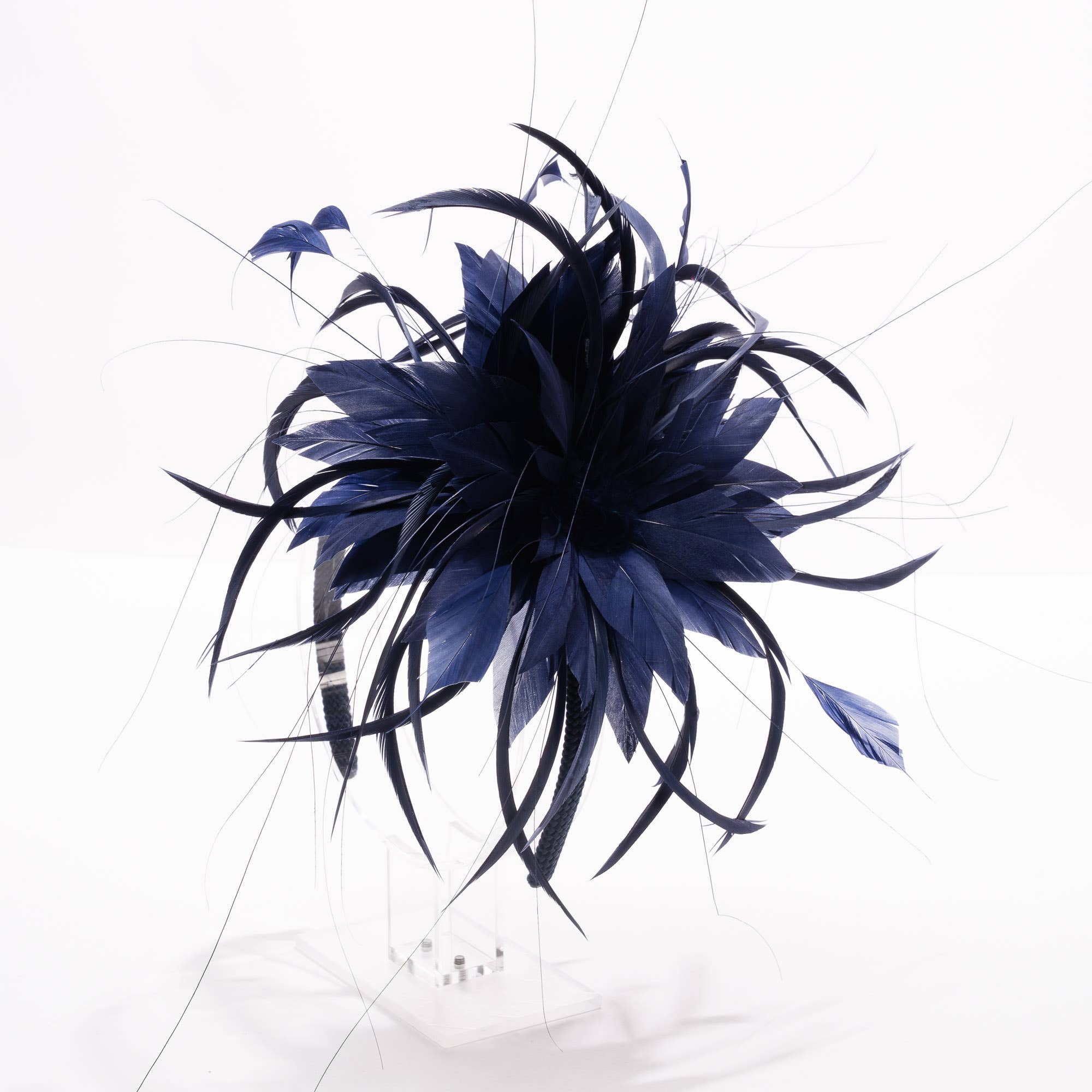 KaKyCo - Wholesale Fascinator Hat - Women's - 7" Double Feather Fascinator, Hair Accessories | 5911H1