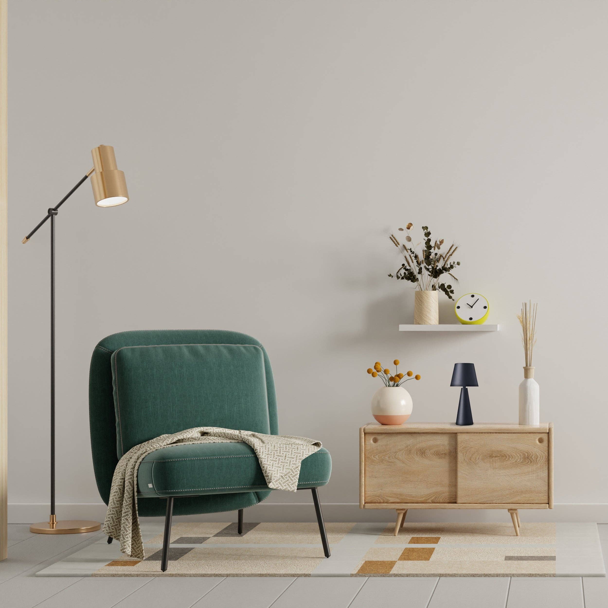 Happy Homewares – wholesale Accent/desk lamp – Matte Black Rechargeable 3w LED Touch Dimmable Table Lamp with Metal Cone Shade5