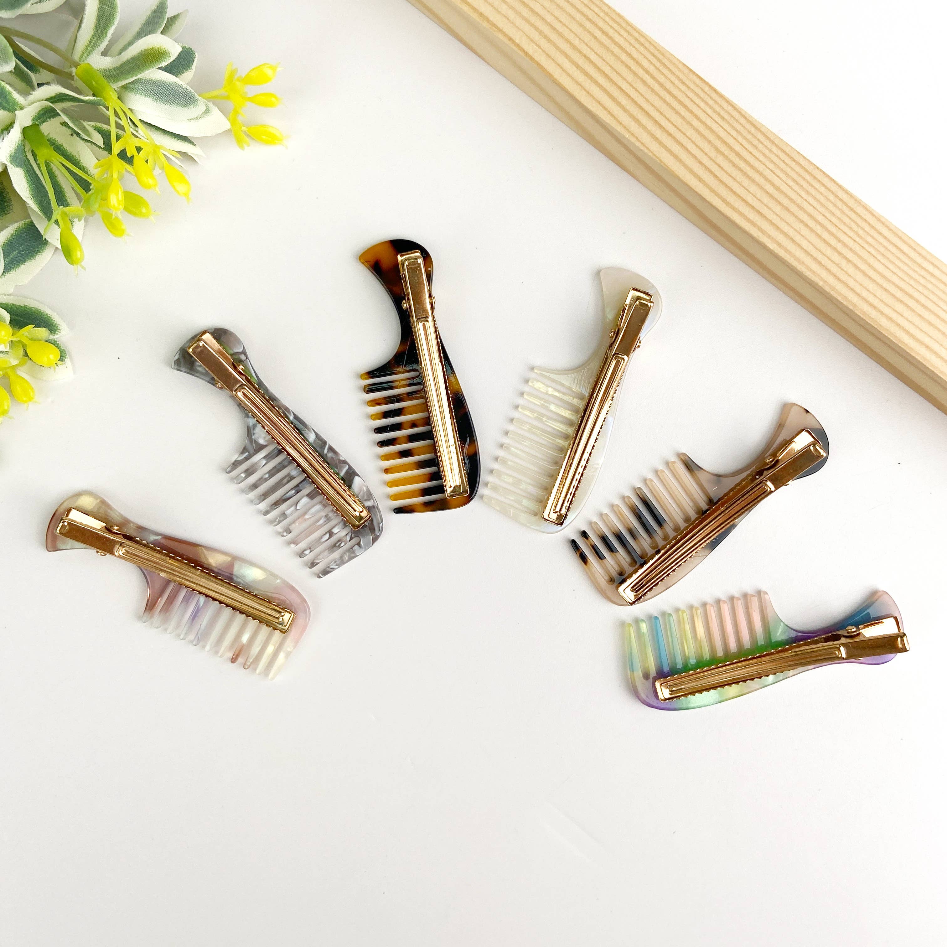 SoapElenGlen – wholesale Hair clip – Women’s – Acetate Mini Comb Hair Clip8