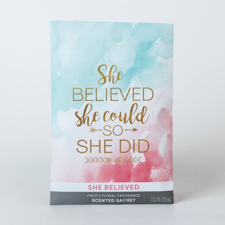Fresh Scents | She Believed She Could Sachets for wholesale by The Willowbrook Company