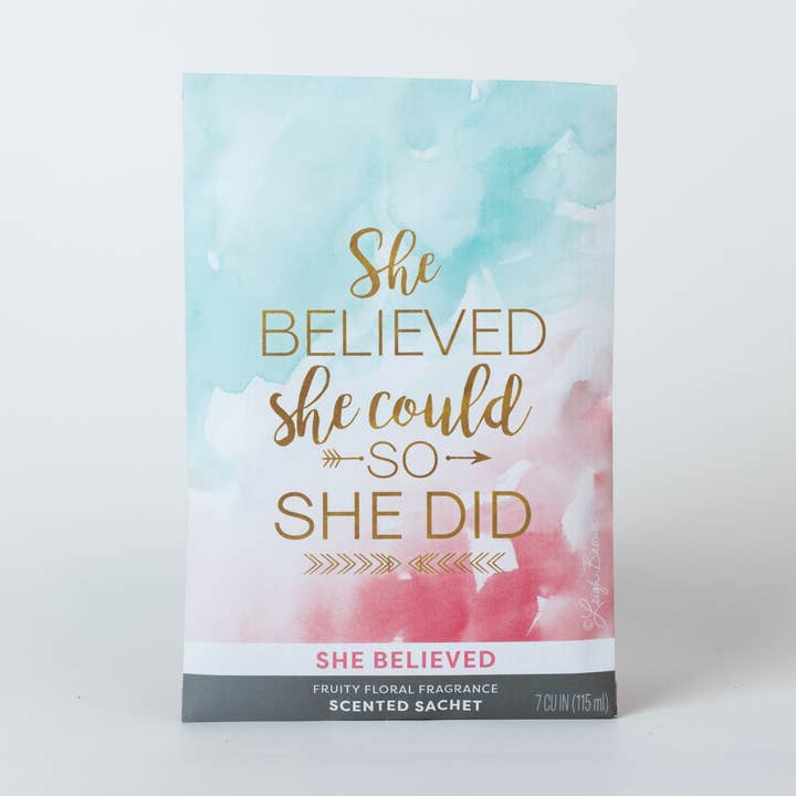 Fresh Scents | She Believed Sachets | Spring Air Freshener for wholesale by The Willowbrook Company