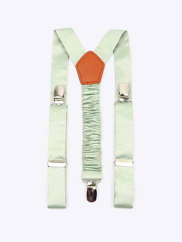 Child's Green Suspenders No. 1 in Polyester "Ernest" for wholesale by Unipap's