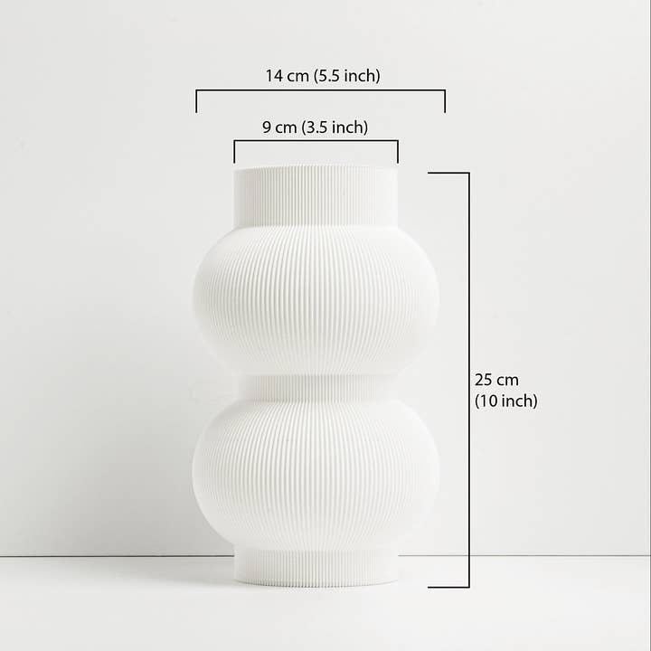 Grof Amsterdam - Wholesale Vase - Bulba - 3D printed vase for dried flowers2