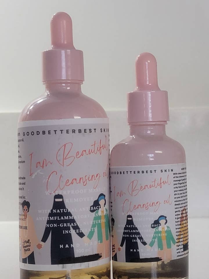 Huile démaquillante imperméable I am Beautiful 100 ml 50 ml pour la vente par gbb Goodbetterbest Skin