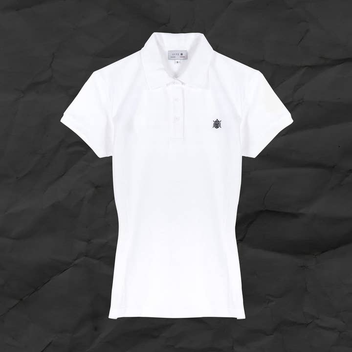 Women's Polo Shirt - White - M for wholesale by SKRB
