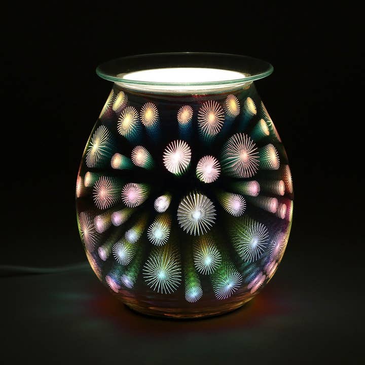 Something Different Wholesale - Wholesale Oil Warmer - *Restricted* 3D Starburst Light Up Electric Oil Burner