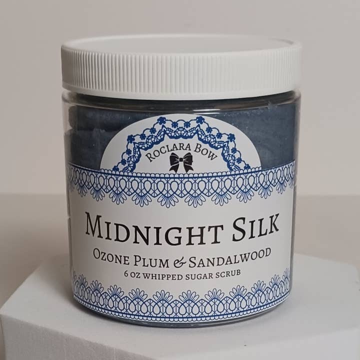 Midnight Silk Whipped Sugar Body Scrub for wholesale by Roclara Bow