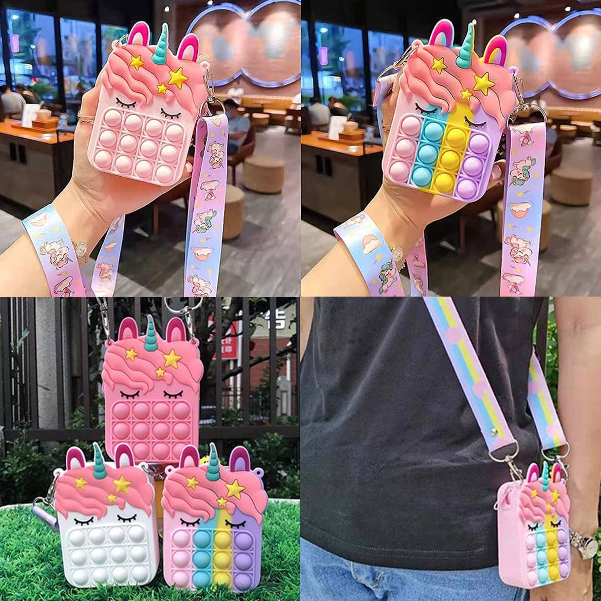 AlexisandGreenberg – Großhandel Fidget Toy – Kinder – Prinzessin Schultertasche Push Pop Bubble Pop Mode9