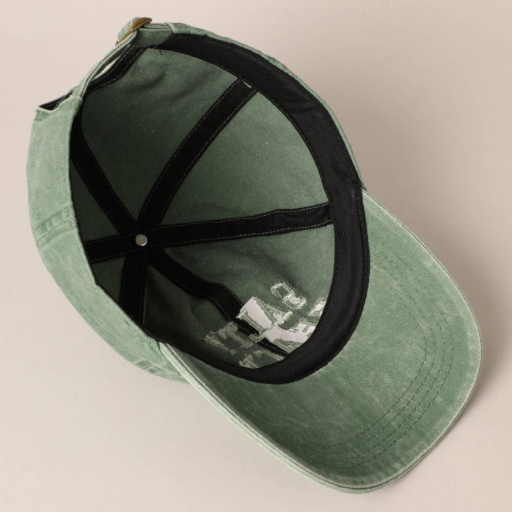 Fashion City - Wholesale Baseball Cap - Women's - Salty Beach Text Embroidery Baseball Cap18