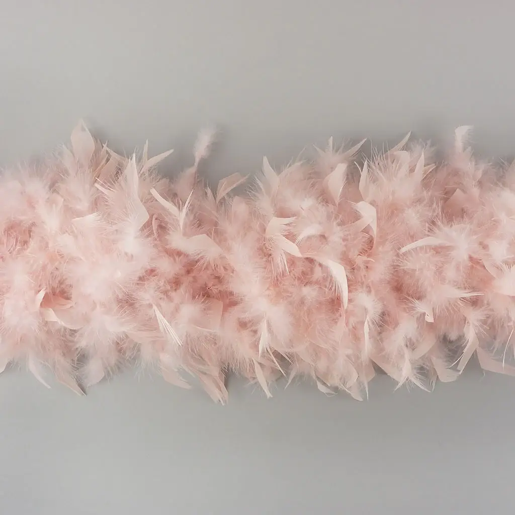 Zucker Feather Products - Wholesale Feathers - Chandelle Feather Boa - Heavyweight - Champagne1