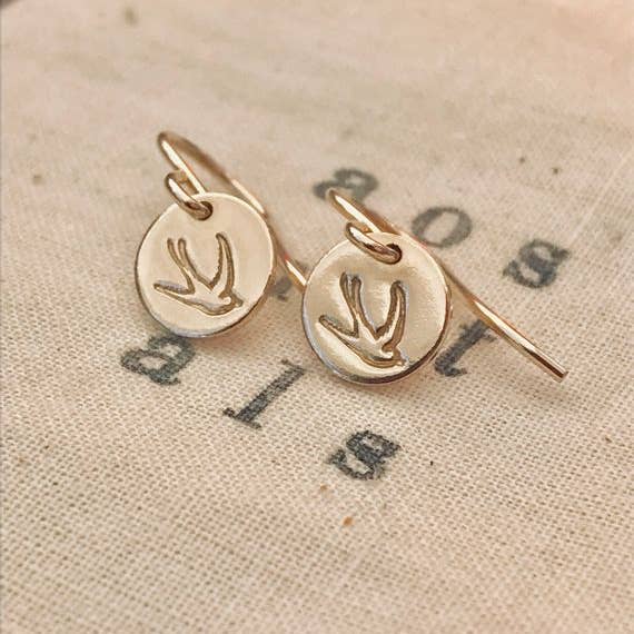 Bird Earrings // Silver or Gold // Studs or Dangles for wholesale by AOS Metals