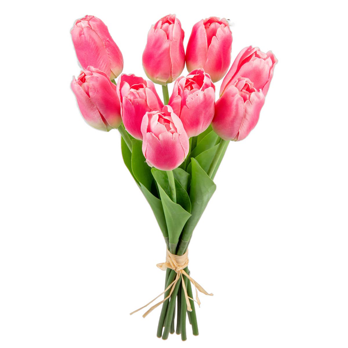 Eleganza Floral – wholesale Artificial flowers – Tulip Bunch x 9 Pink1