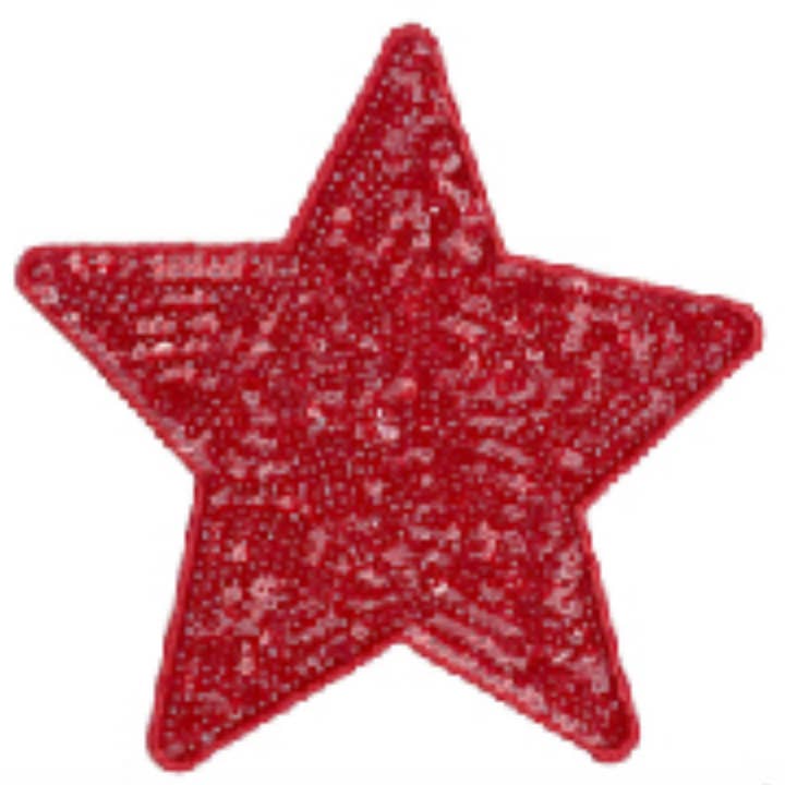 sequinandstiches - Wholesale Patch - Star Patch, Sequin Star Patch, Red 5" Sequin Star Patch, Iron on Patch, DIY, Trucker Hat Patch, Preppy Patch Trendy Patch Patch, Sequin Star4