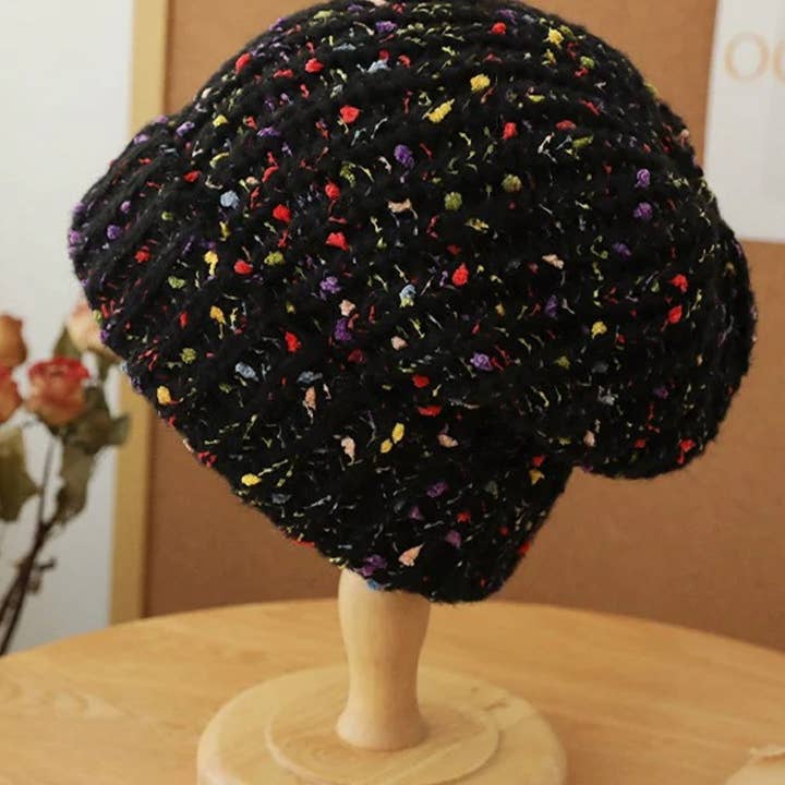 Funkyrel® Atzbranding Limited – wholesale Beanie – Women's – Haila - Knitted Splash Beanie Hat10