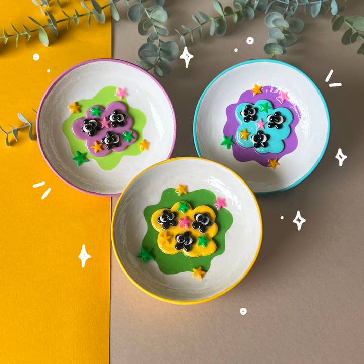 Soot Sprites Ceramic Trinket Dish for wholesale by Kelly Creates