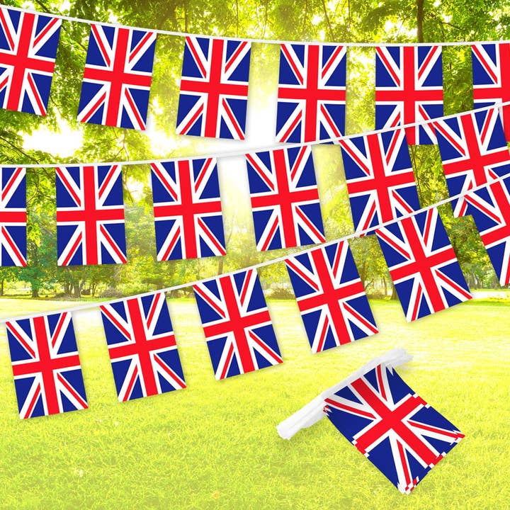 United Kingdom Bunting Banner 33 Ft String Printed Polyester for wholesale by G128