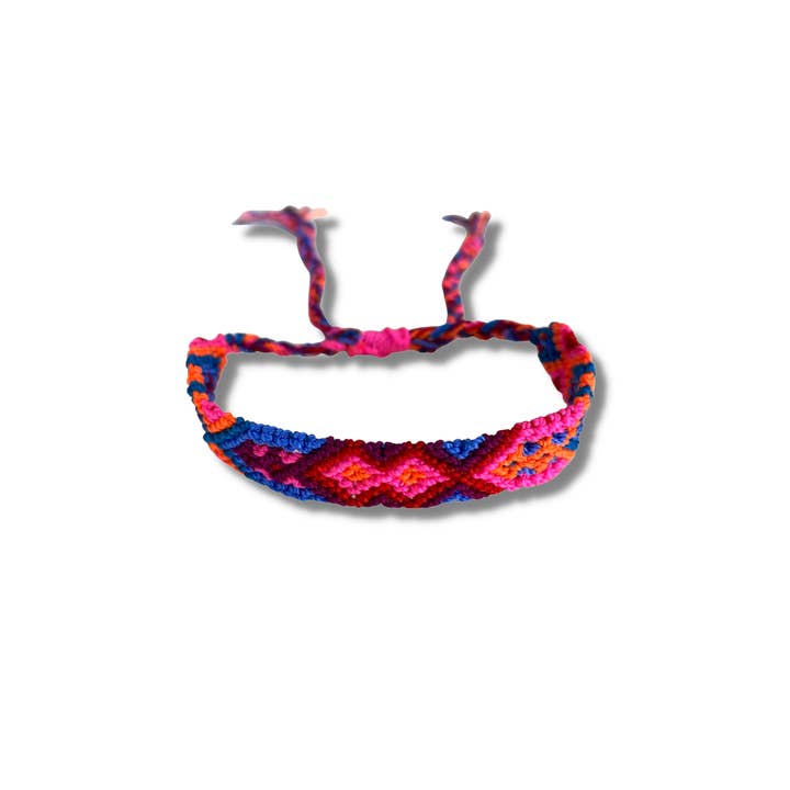 Lumily - Wholesale Woven/braided bracelet - Friendship Woven Slide Knot String Bracelet - Choose Color4