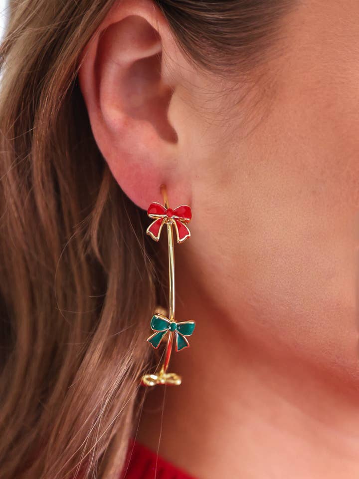 Jingle Bow Hoop Earrings for wholesale by Jess Lea