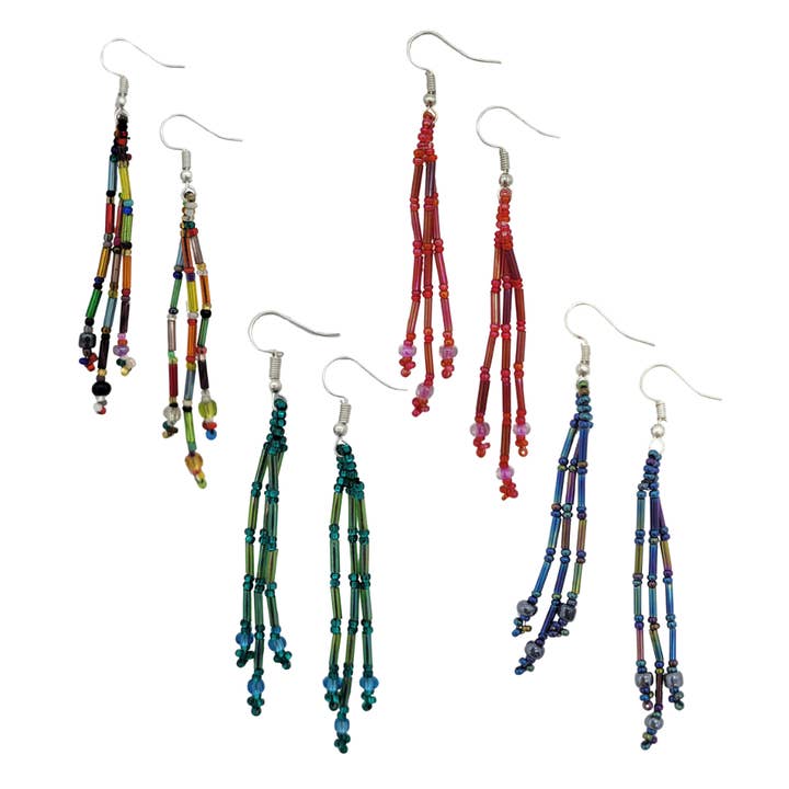 Maria Beaded Earrings for wholesale by Unique Batik Fair Trade